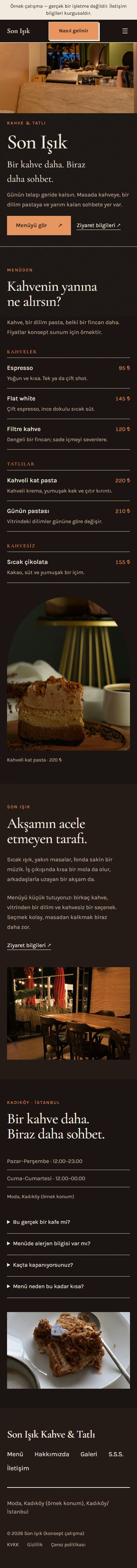 Son Işık, mobil tam sayfa